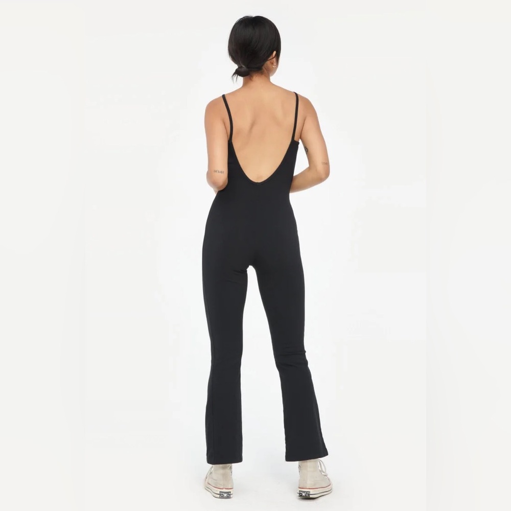 LACAUSA Flow Prana Unitard Jumpsuit Black